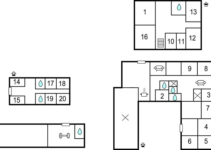 22-bedroom In Henne 別荘